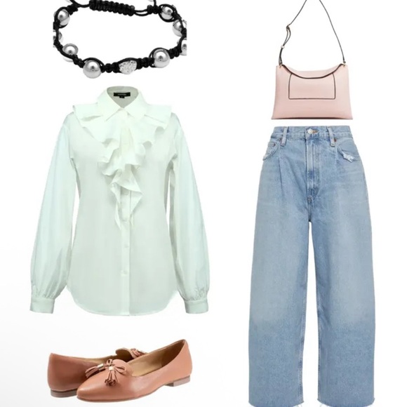 Black Cord Bracelet with Silver Beads and Pave Accent. Adjustable - Picture 6 of 7